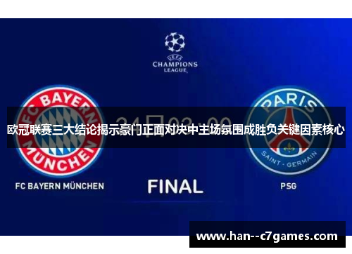 欧冠联赛三大结论揭示豪门正面对决中主场氛围成胜负关键因素核心